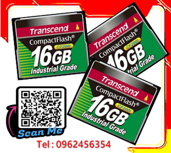 TransCend, Compact Flash Card, CF Card,16Gb,CF200i,Industrial Grade,Industrial Temp,TS16GCF200I