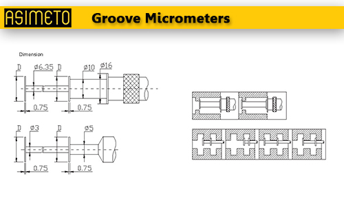 ASIMETO,P38,Groove Micrometers,163-01-0