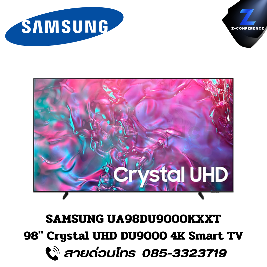 SAMSUNG UA98DU9000KXXT 98" Crytal UHD DU9000 4K Smart TV smart tv, ledtv, แอลอีดีทีวี, สมาร์ทีวี, 98 นิ้ว,