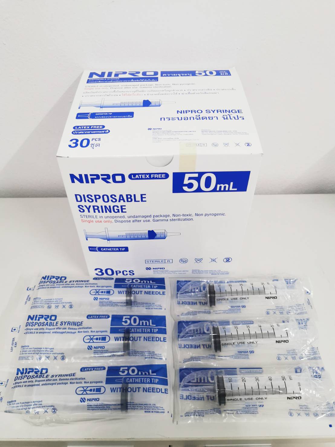 ไซริ้งพลาสติก (NIPRO) 50 ซีซี. (ให้อาหาร)
