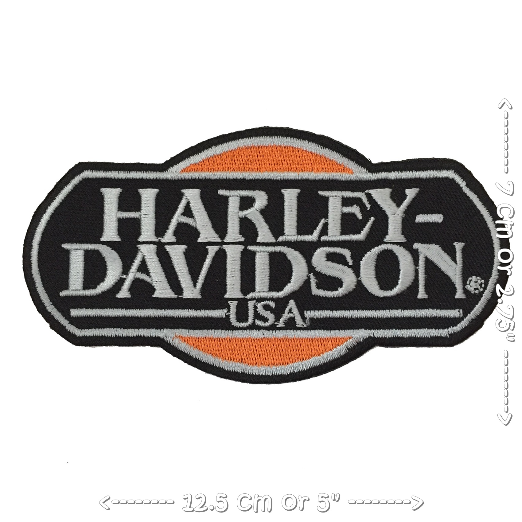 Harley ตัวรีดติดเสื้อ อาร์มรีด อาร์มปัก ตกแต่งเสื้อผ้า หมวก กระเป๋า แจ๊คเก็ตยีนส์ Racing Embroidered Iron on Patch