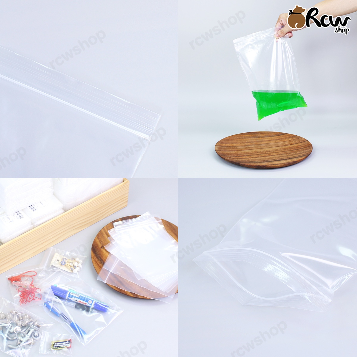 ถุงซิปล็อค PE หนา 1 กิโลกรัม