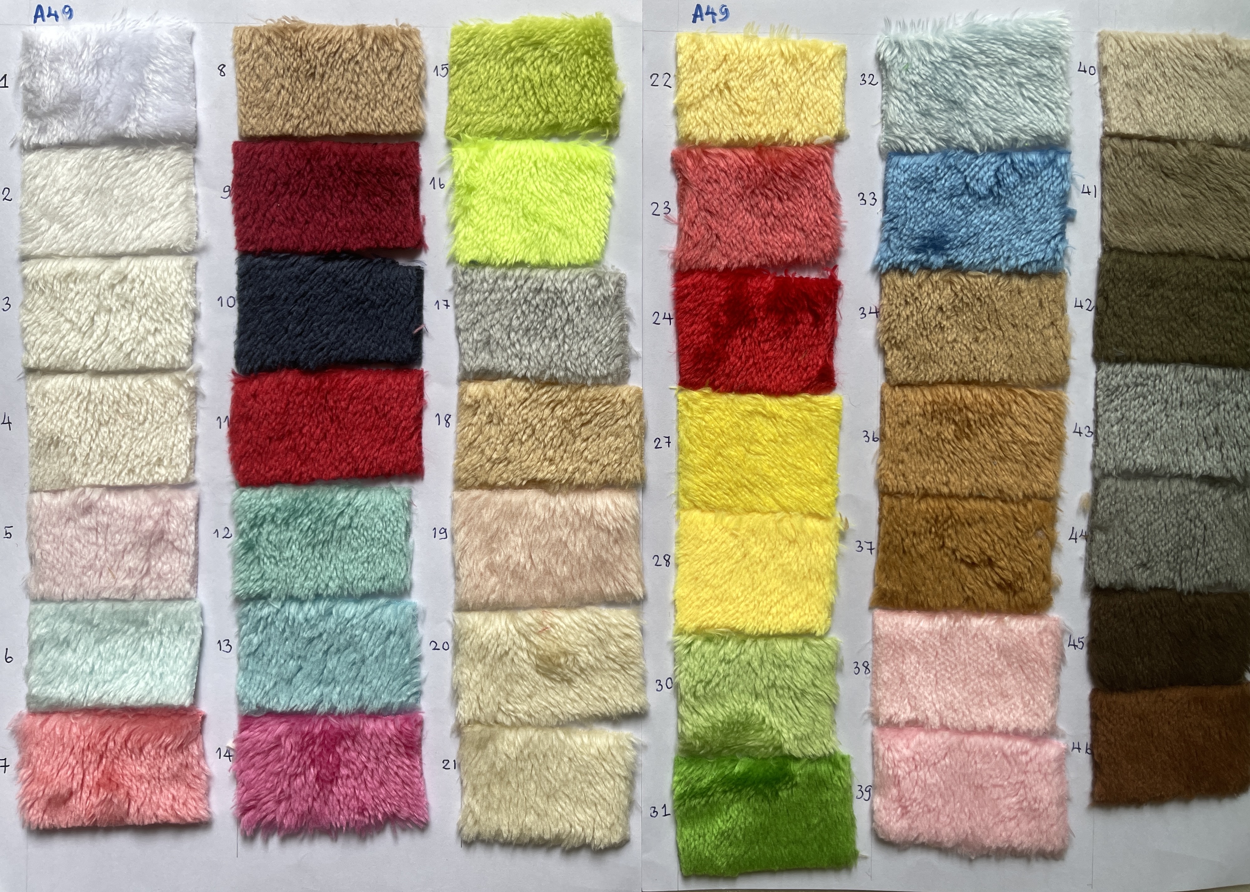 A49S ผ้าขน 5 มม หน้าเดียว ผ้านาโนฟลีซ ผ้าcoral fleece หน้า หน้า 62" ผ้าทำตุ๊กตา เงาสวย มีมิติ ผ้าหมอนอิง ผ้ากระเป๋า ผ้าเสื้อหนาว ขนไม่หลุด