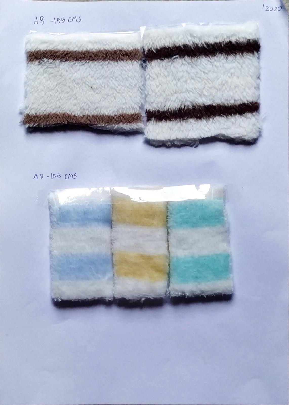 ผ้าขนสั้นสองหน้าลายริ้ว สก๊อต หลากสี น่ารัก coral fleece print ผ้าทำผ้าห่ม ผ้าทำหมอน ผ่้าทำเสื้อคลุม ผ้าทำเสื้อหนาว หน้าผ้า 62'