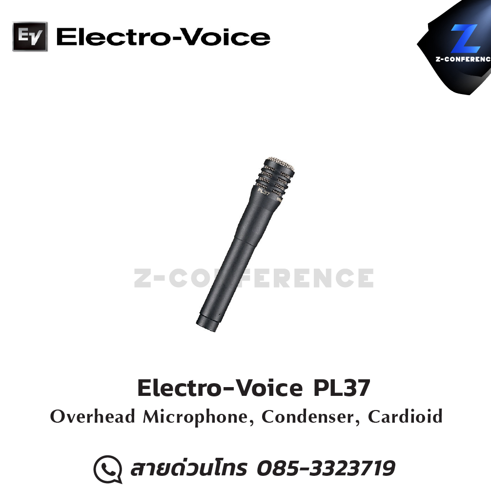 Electro-Voice PL37 Overhead Microphone, Condenser, Cardioid ออกใบกำกับภาษีได้ รับประกัน 1 ปี