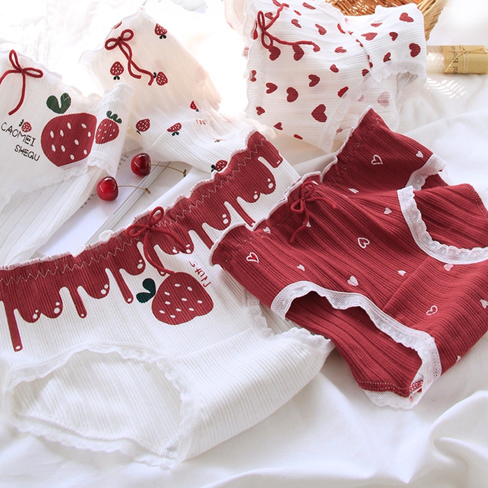 NA121(แพ็ค5ตัว5ลาย) กางเกงในน่ารัก กางเกงในผ้าฝ้ายทรงเต็มตัวเหมาะสำหรับท่านที่ชอบใส่แบบเต็มก้น ขอบเป็นยางยืดไม่รัดแน่นจนเกินไป ขายแบบยกเซต5ตัว5ลายตามรูปถ่ายสินค้าจริงเลยค่ะ ***ในหุ่นใส่เบอร์ M