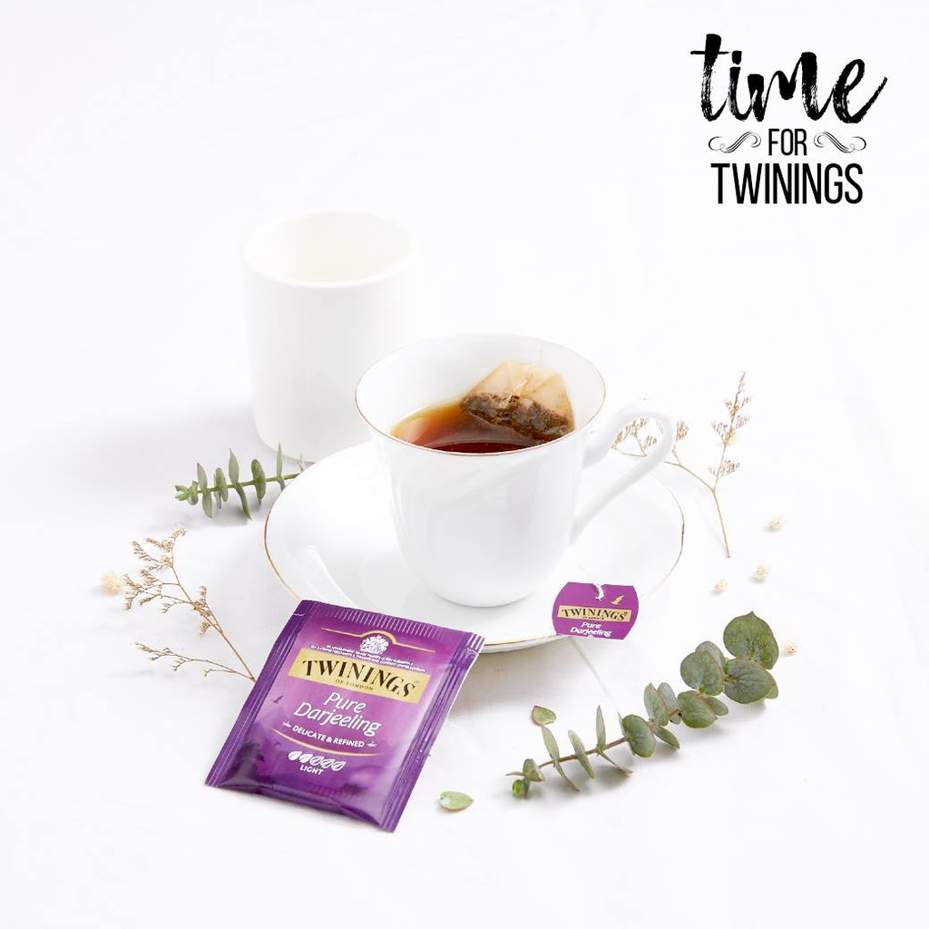 Twinings Darjeeling Tea ทไวนิงส์ ดาร์จิลิ่ง ชาสีทอง ดาร์จีลิง ชนิดซอง 2 กรัม แพ็ค 25 ซอง