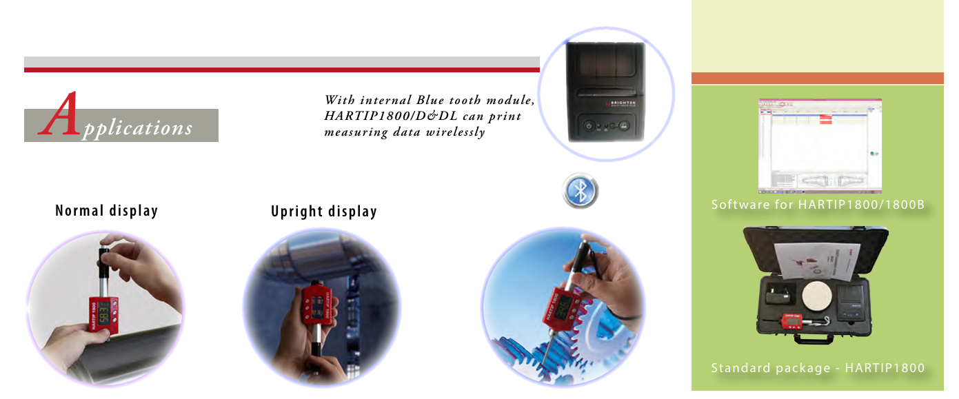 Portable Hardness Tester, Sino Age Development Technology (SADT), HARTIP1800 Hardness Tester,เครื่องวัดค่าความแข็ง,