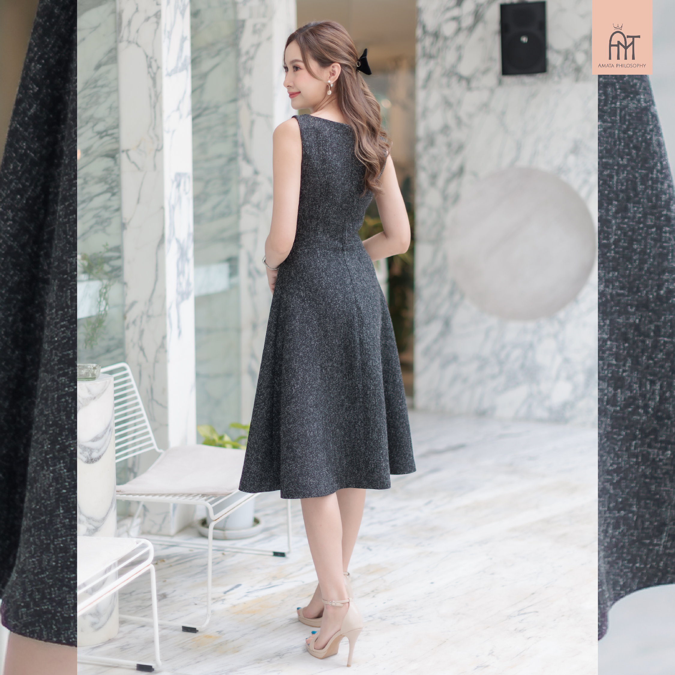 AMATA FLARE LADY- SUGAR JELLY สีดำ