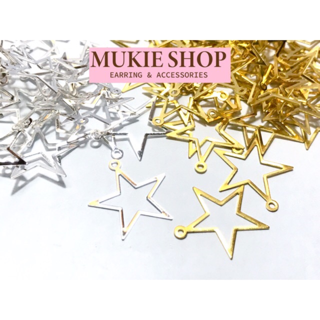 Diy อะไหล่ดาว โปร่งกลางดวง แพ็ค 10 ชิ้น