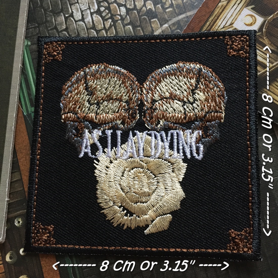 As i Lay Dying วงดนตรี ร็อค เฮฟวี่เมทัล พังค์ ตัวรีดแบบปัก อาร์มปัก ตัวรีดติดเสื้อ ตัวรีด ติดกระเป๋า ติดหมวก ติดแจ๊คเก็ต Rock Iron on Embroidered Patch
