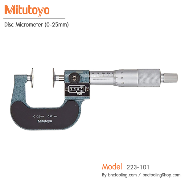 Mitutoyo,Disc Micrometer (0-25mm),223-101