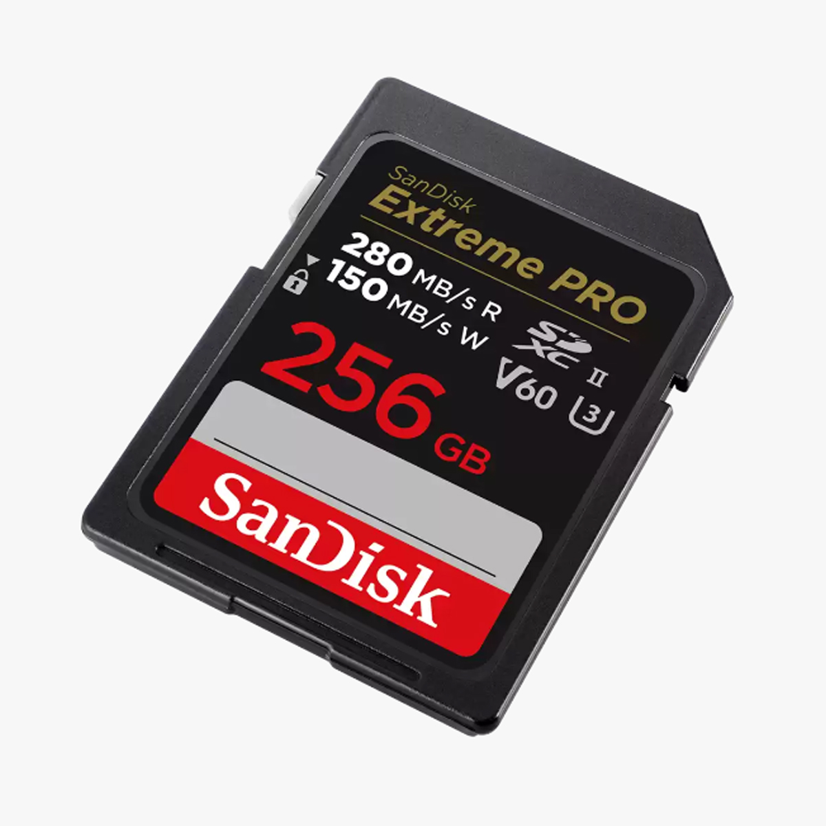 SanDisk Extreme Pro SDXC, SDSDXEP 256GB, V60, U3, C10, UHS-II, 280MB/s R, 150MB/s W, 4x6, Lifetime Limited (SDSDXEP-256G-GN4IN) เมมโมรี่ แซนดิส กล้อง ถ่ายรูป กล้องDSLR ประกัน Synnex ตลอดอายุการใช้งาน
