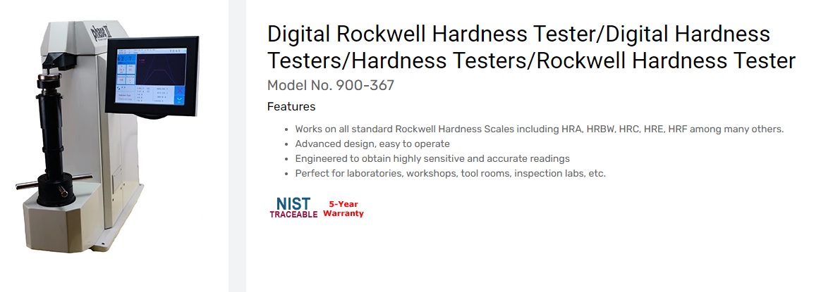 ROCKWELL HARDNESSTESTERS! , Phase2plus ,Model No. 900-367