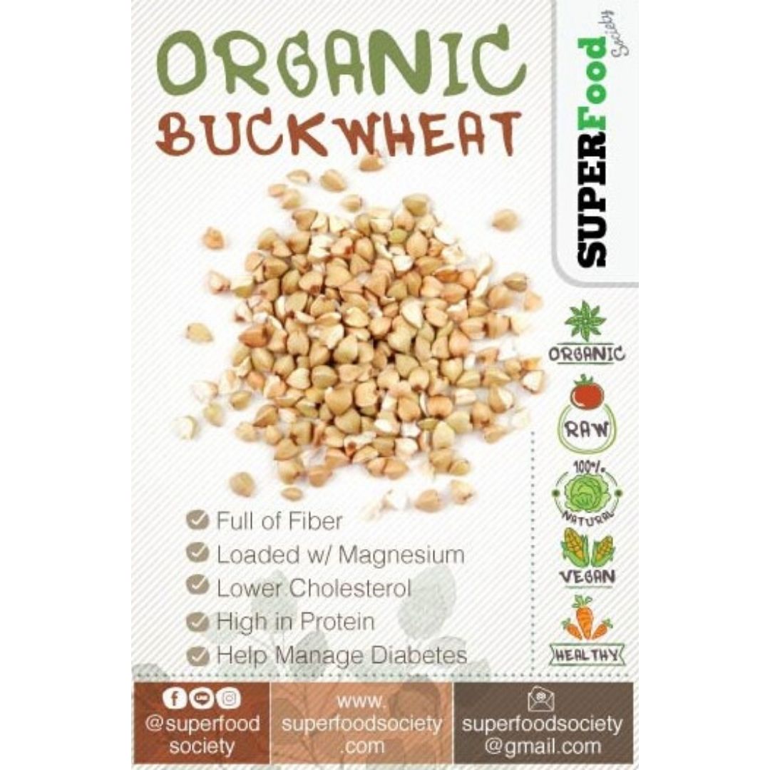 บัควีท ออแกนิค / Raw+Organic Buckwheat