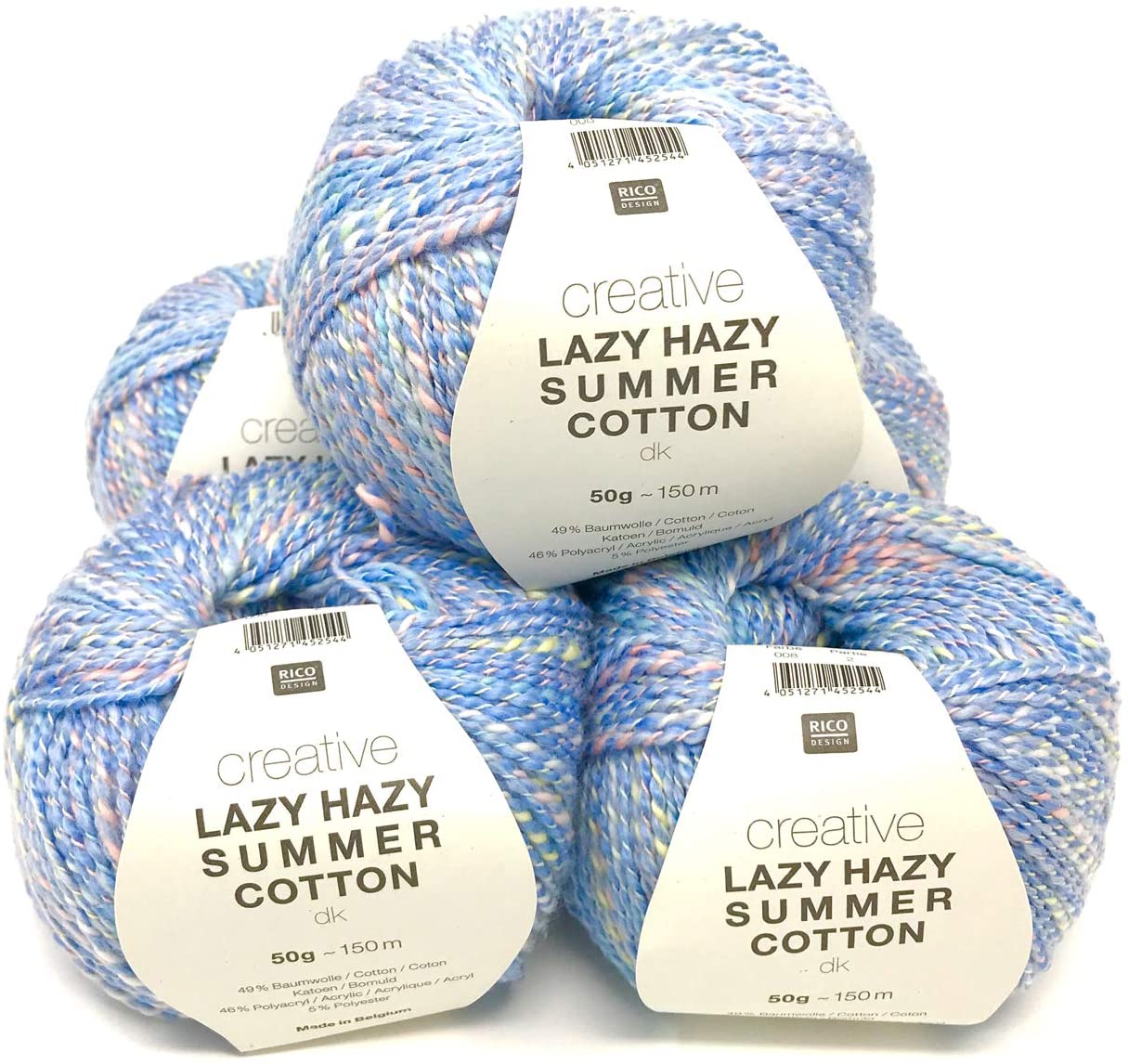 Rico>ไหมซัมเมอร์ Creative Lazy Hazy Summer Cotton DK Made in Belgium 🇧🇪