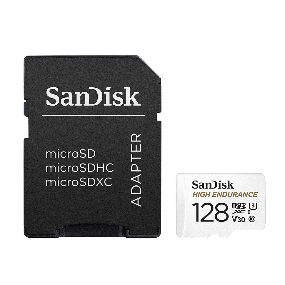 SanDisk High Endurance128GB microSD Card (SDSQQNR_128G_GN6IA) เมมโมรี่ การ์ด แซนดิสก์ กล้องติดรถยนต์ กล้องวงจรปิด ประกัน Synnex 2 ปี