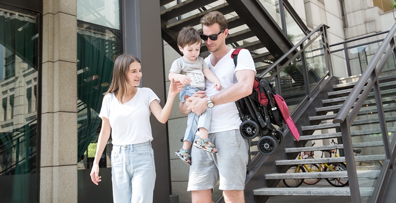 C10198 รถเข็นเด็กพับเล็ก Back Packer SeeBaby (A2)