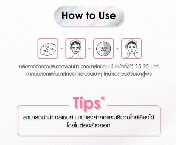 Cathy Doll Spotlight Serum Mask Sheet 20G มาส์กแผ่นเซรั่ม เคที่ดอลล์ สปอตไลท์เซรั่มมาส์กชีท 20G มาส์กชีทบำรุงผิวหน้า สูตรสปอตไลท์ เพื่อผิวกระจ่างใส จำนวน 1 ชิ้น ขนาด 20 กรัม