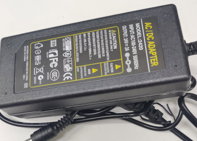 แหล่งจ่ายไฟ adapter ac dc ที่ชาร์จ 24v 2a หัวต่อ 5.5x2.1mm
