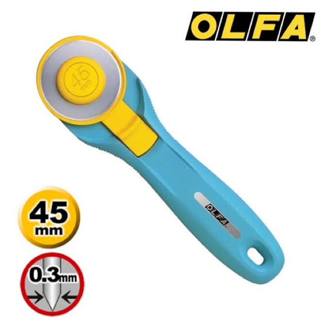 Olfa Rotary โรตารีคัตเตอร์ 45 mm ด้ามฟ้า