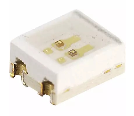 Dialight Green, Red 575nm Green, 653nm Red LED Indication - Discrete 2.2V Green, 2V Red 4-SMD, No Lead