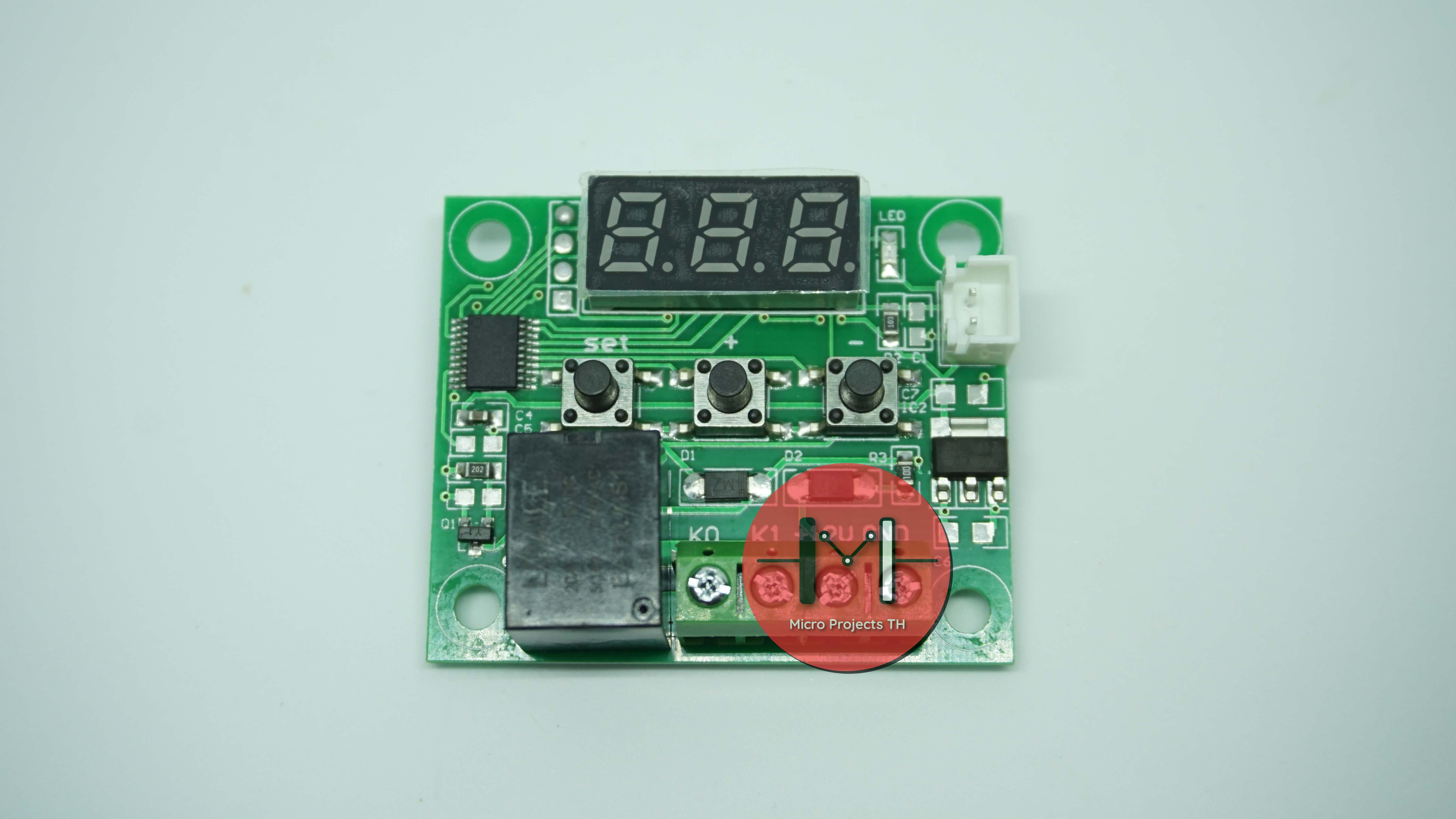 W1209 Thermostat Module บอร์ดเปิด/ปิดอุปกรณ์ไฟฟา ตามอุณหภูมิ