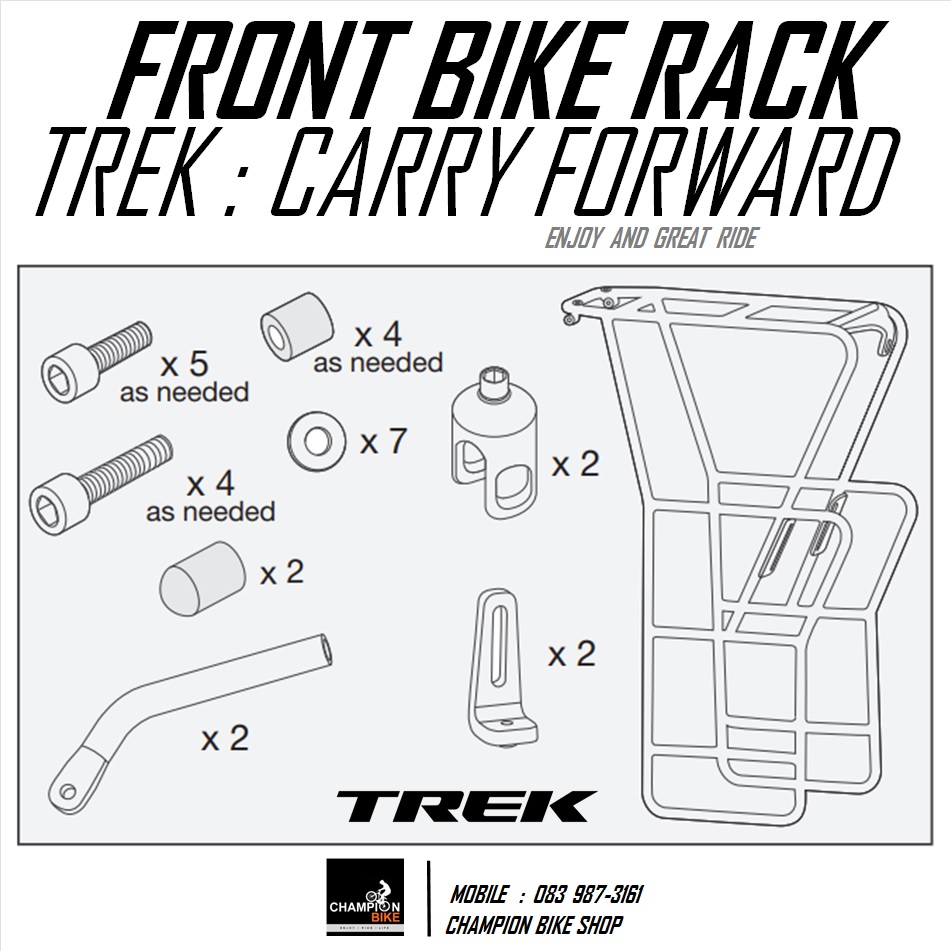 ตะแกรงหน้าจักรยาน TREK 520 BONTRAGER : CARRY FORWARD FRONT RACK FOR TREK 520 TOURING