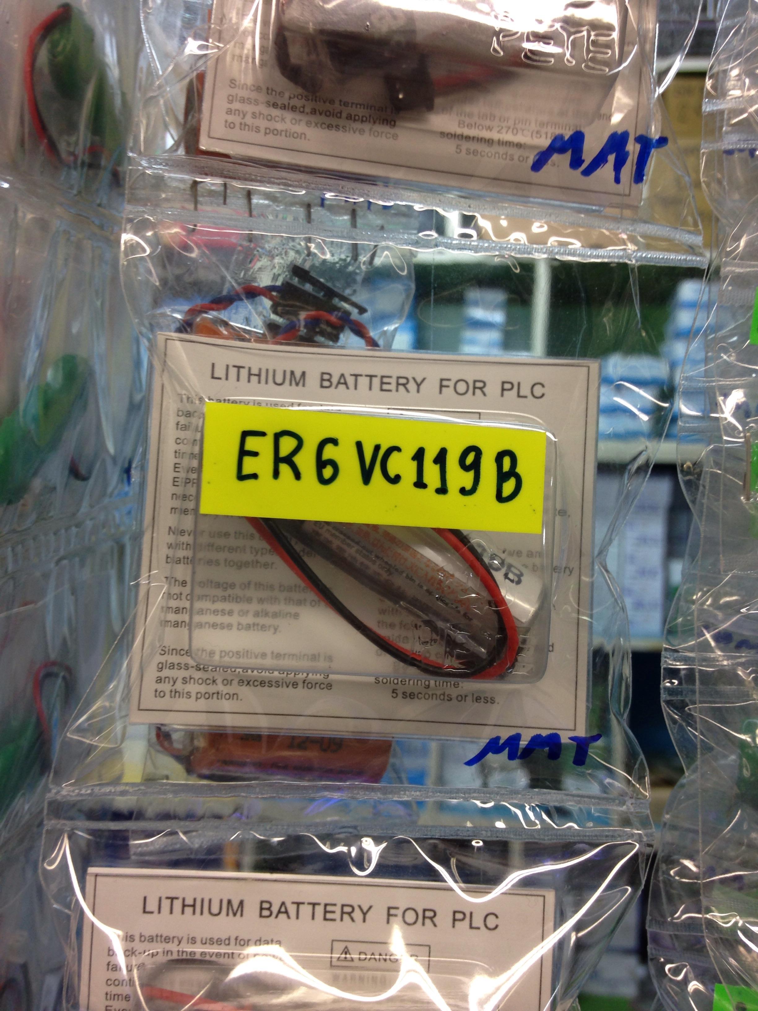 TOSHIBA แบตเตอรี่ PLC ER6VC119B - แบตเตอรี่ลิเธียม 3.6V สำหรับ Mitsubishi PLC