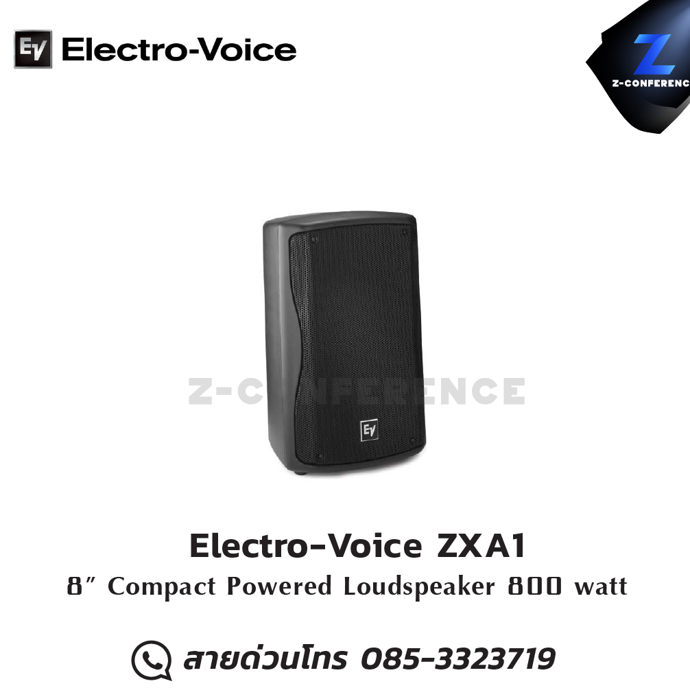 Electro-Voice ZXA1 800W 8" Compact Powered Loudspeaker ลำโพง , ตู้ลำโพง , speaker