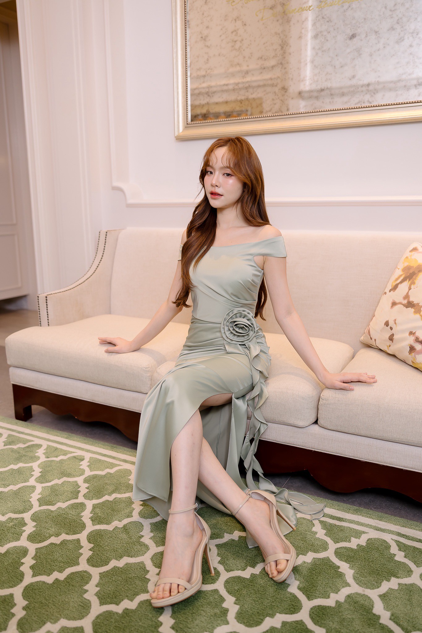 “ชุดเพื่อนเจ้าสาว ” งานแต่งงานธีมสีเขียวโอลีฟ สีเขียวมัทฉะ