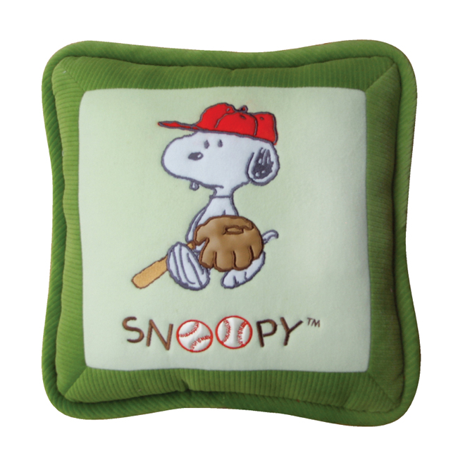 หมอนอิง Snoopy (เบสบอลเขียว)