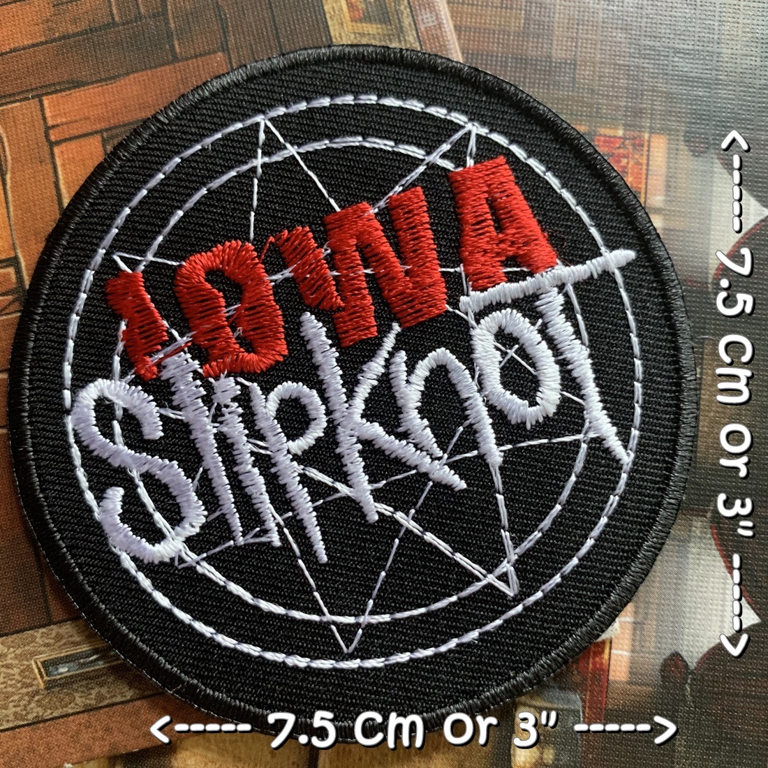 Slipknot วงดนตรี ร็อค เฮฟวี่เมทัล พังค์ ตัวรีดแบบปัก อาร์มปัก ตัวรีดติดเสื้อ ตัวรีด ติดกระเป๋า ติดหมวก ติดแจ๊คเก็ต Rock Iron on Embroidered Patch
