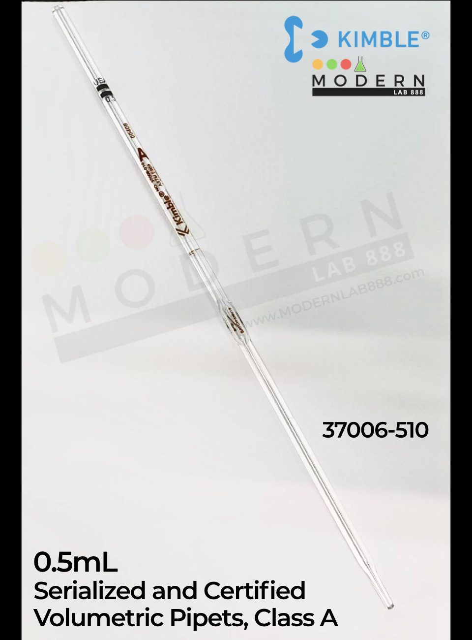 0.5mL Serialized and Certified Volumetric Pipets, Class A