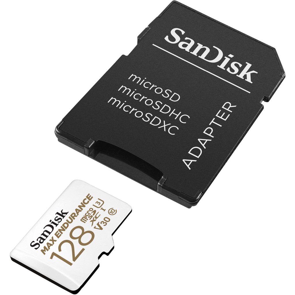 SanDisk Max Endurance 128GB SDXC microSD Card (SDSQQVR-128G-GN6IA) เมมโมรี่การ์ด แซนดิสก์ กล้องติดรถยนต์ กล้องวงจรปิด ประกัน Synnex 10 ปี