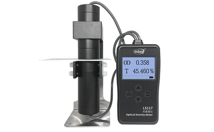 Linshang LS117 Optical Density Meter,Optical Density Meter for Plastic, LS117, VLT and OD Aluminized Film High Precision Simple Operation Real-time Dynamic Calibration,