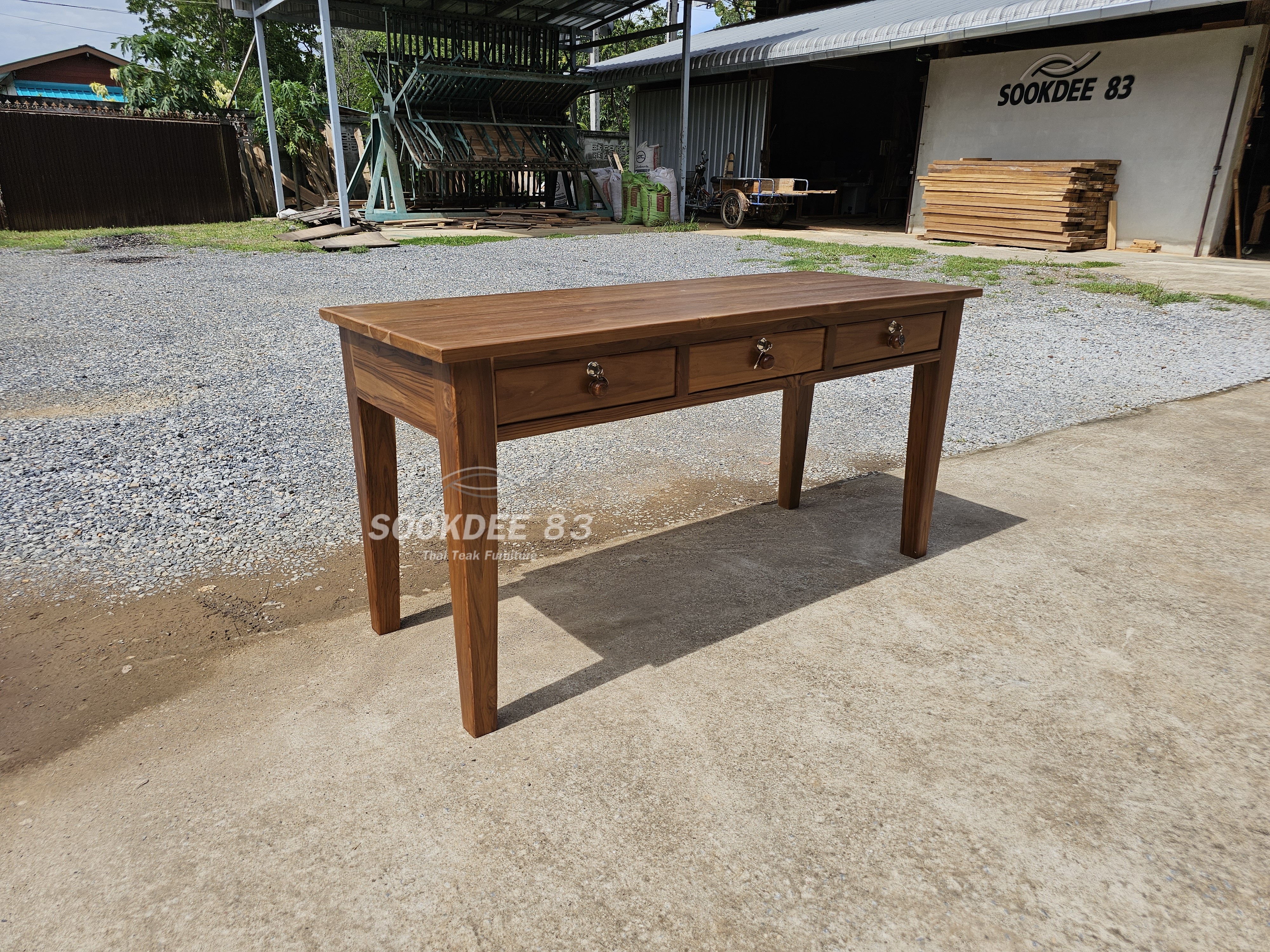 โต๊ะทำงานขาสอบ 1.5 ม.