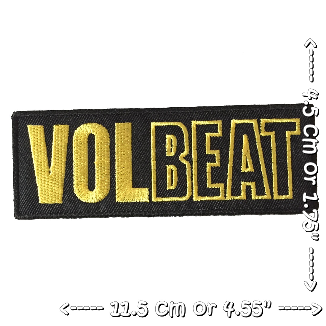 VolBeat ตัวรีดติดเสื้อ อาร์มรีด อาร์มปัก ตกแต่งเสื้อผ้า หมวก กระเป๋า แจ๊คเก็ตยีนส์ Rock Embroidered Iron on Patch