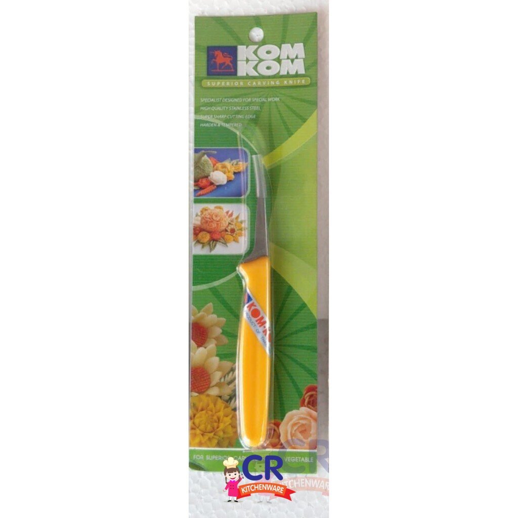 มีดแกะสลัก ด้ามพลาสติก KOM KOM no. 002
