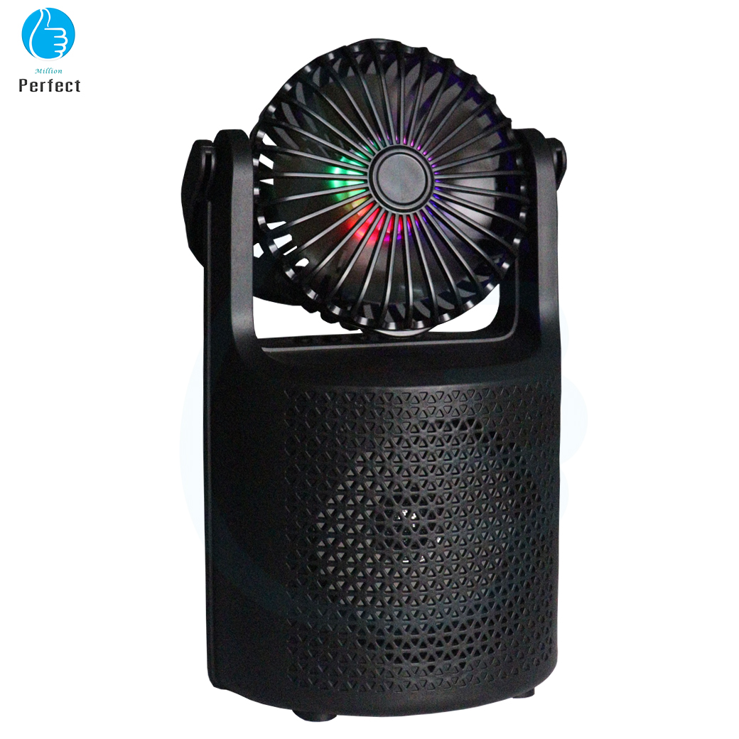 ลำโพงบลูทูธมาพร้อมพัดลมและไฟ LED Mini Speaker By Millionperfect รุ่น ZQS1440
