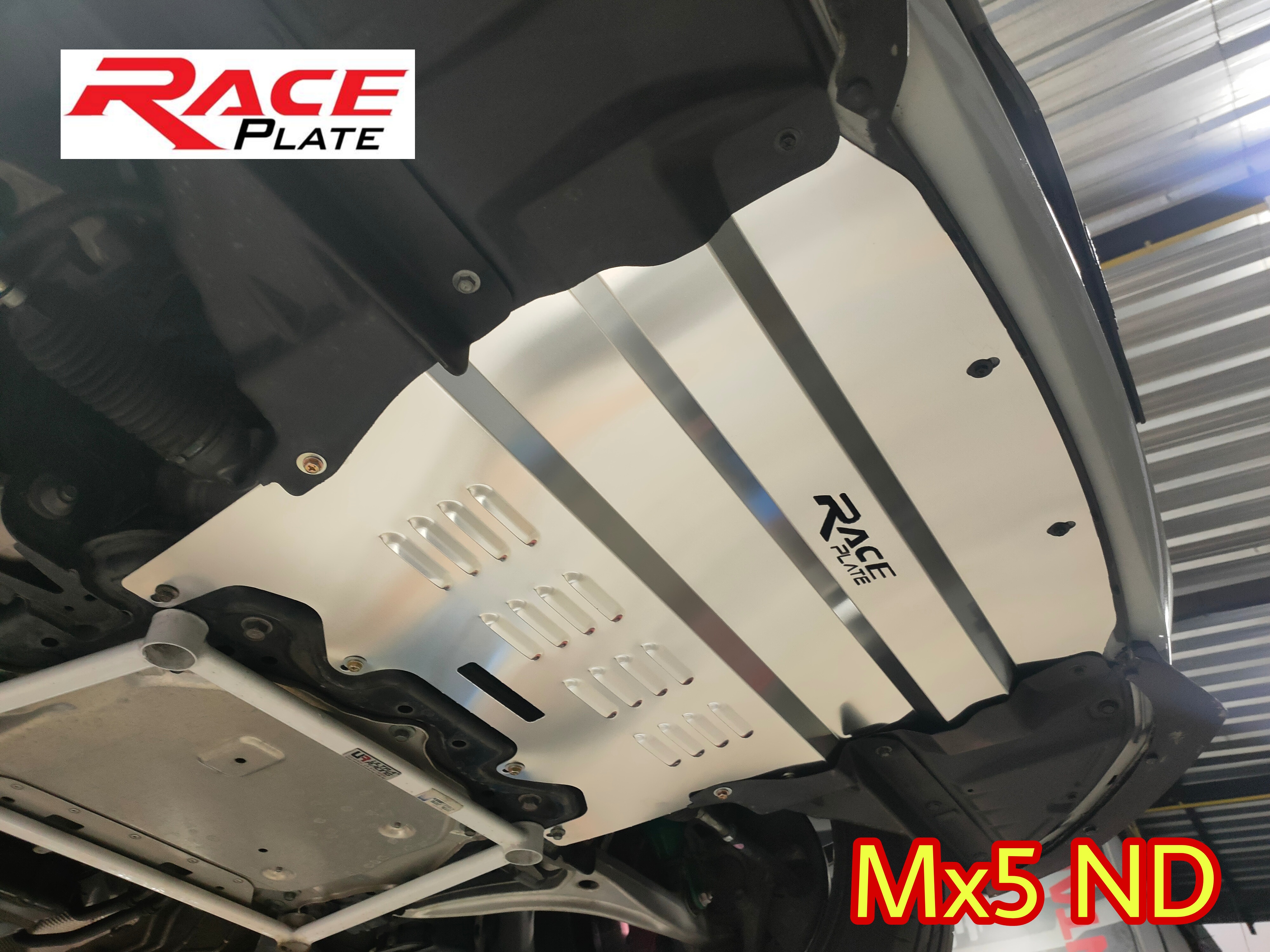 แผ่นปิดใต้ห้องเครื่องอลูมิเนียม Mazda MX5 ND Raceplate_Undertray