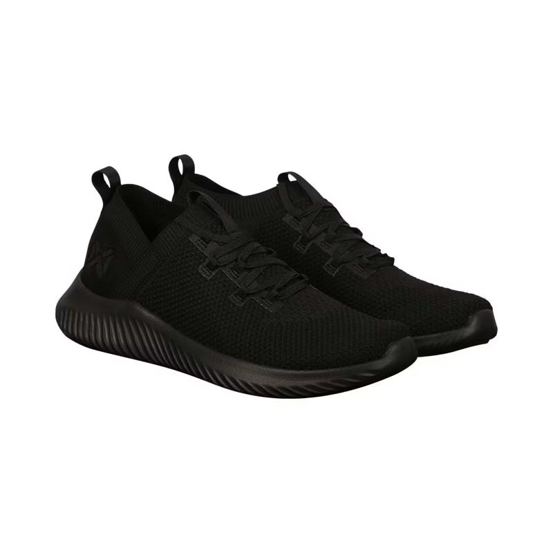 Warrix รองเท้าวิ่ง วอริกซ์ Running Shoes Wave 1.0 รหัส WF-203RNACL01 น้ำหนักเบา ซัพพอร์ตเท้า ไม่ลื่น ระบายอากาศได้ดี - สีดำ