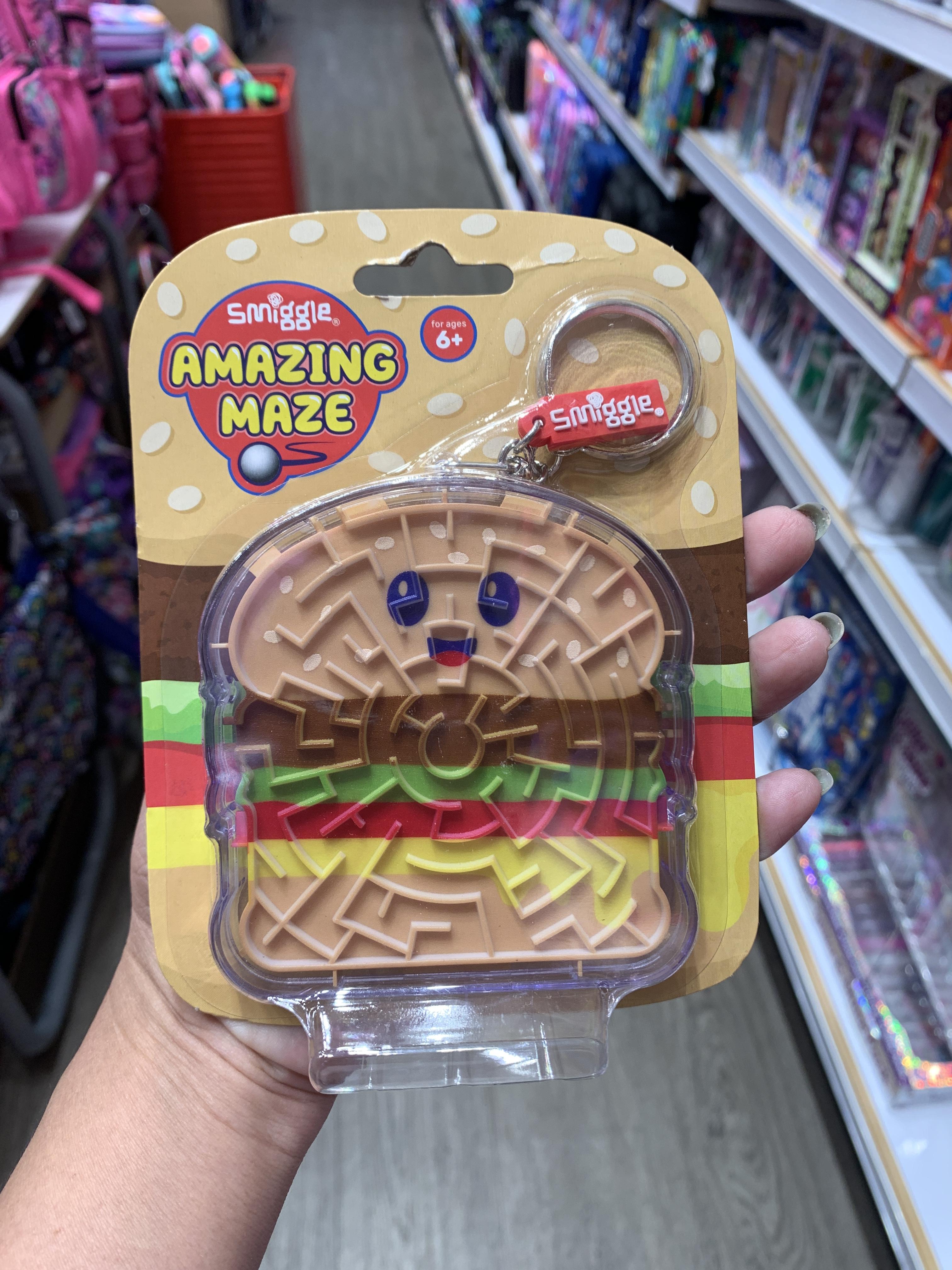 พวงกุญแจ Smiggle keychain Maze- เบอร์เกอร์