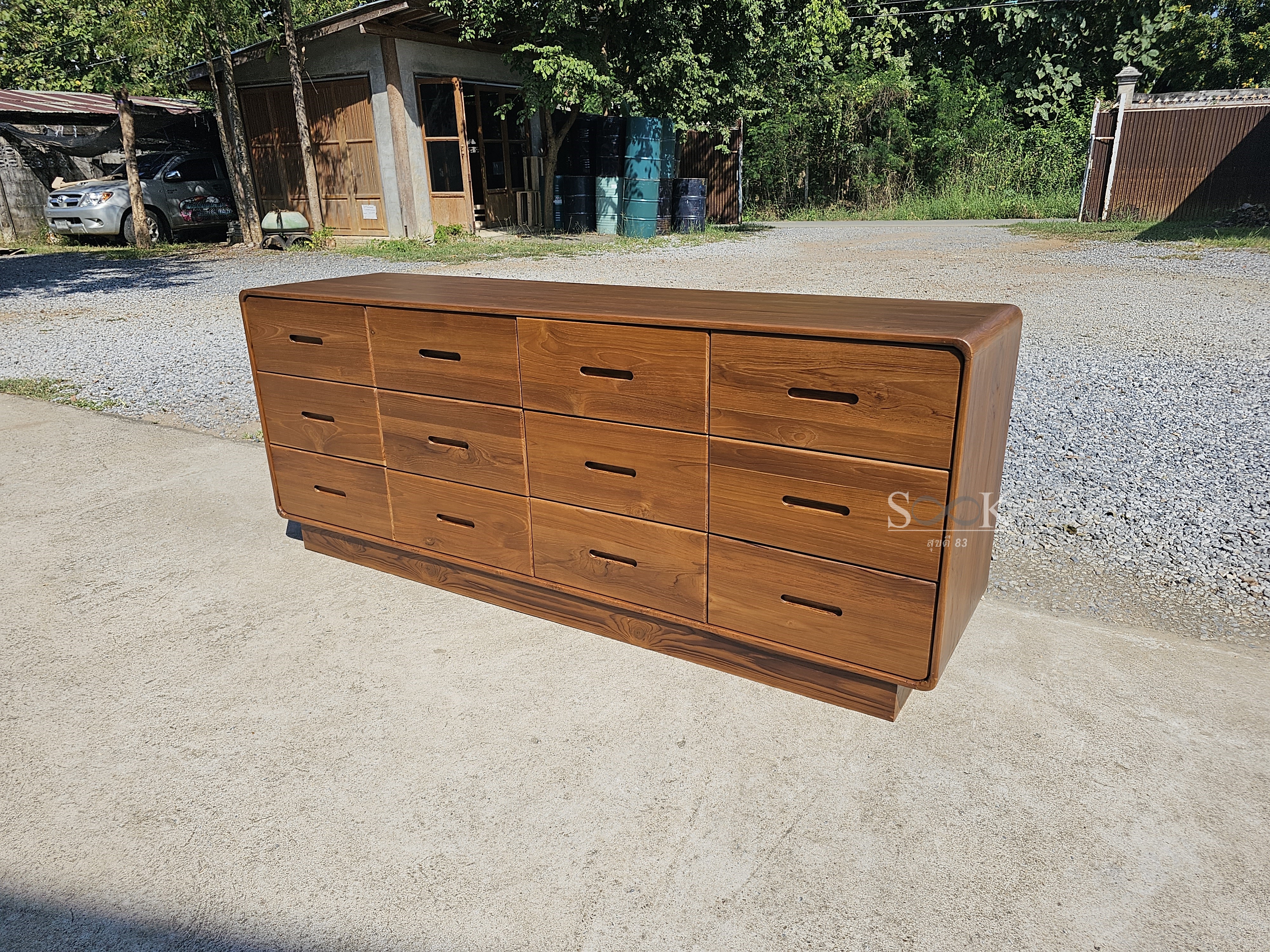 ตู้ 12 ลิ้นชักพื้นทึบ