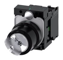 SIEMENS SIEMENS Keylock Switch, Latching, SPST-NO, SIRIUS ACT 3SU Series, 2 Position, Screw, 10 A