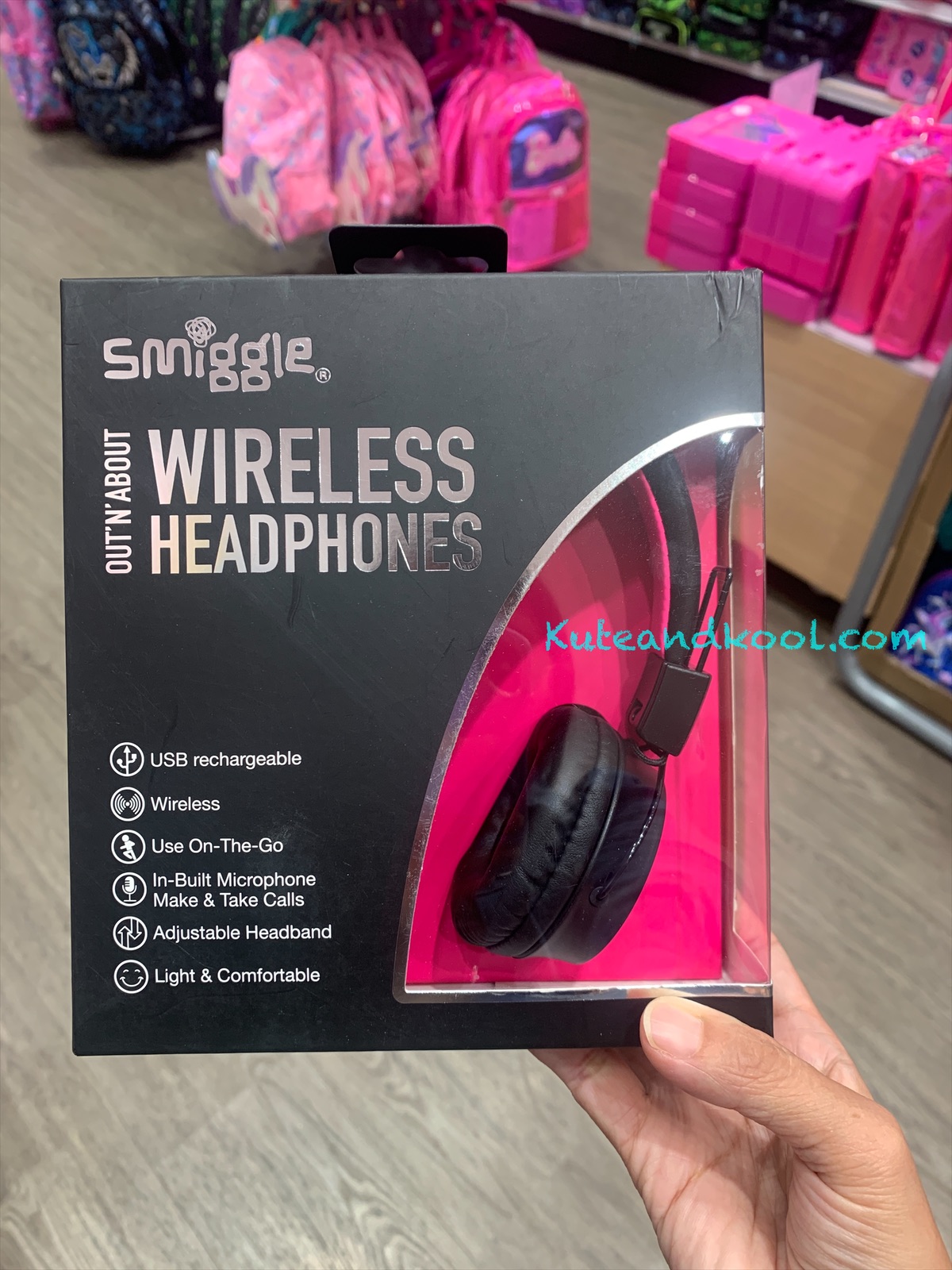 หูฟัง ไร้สาย Smiggle Headphone Wireless - ชมพู