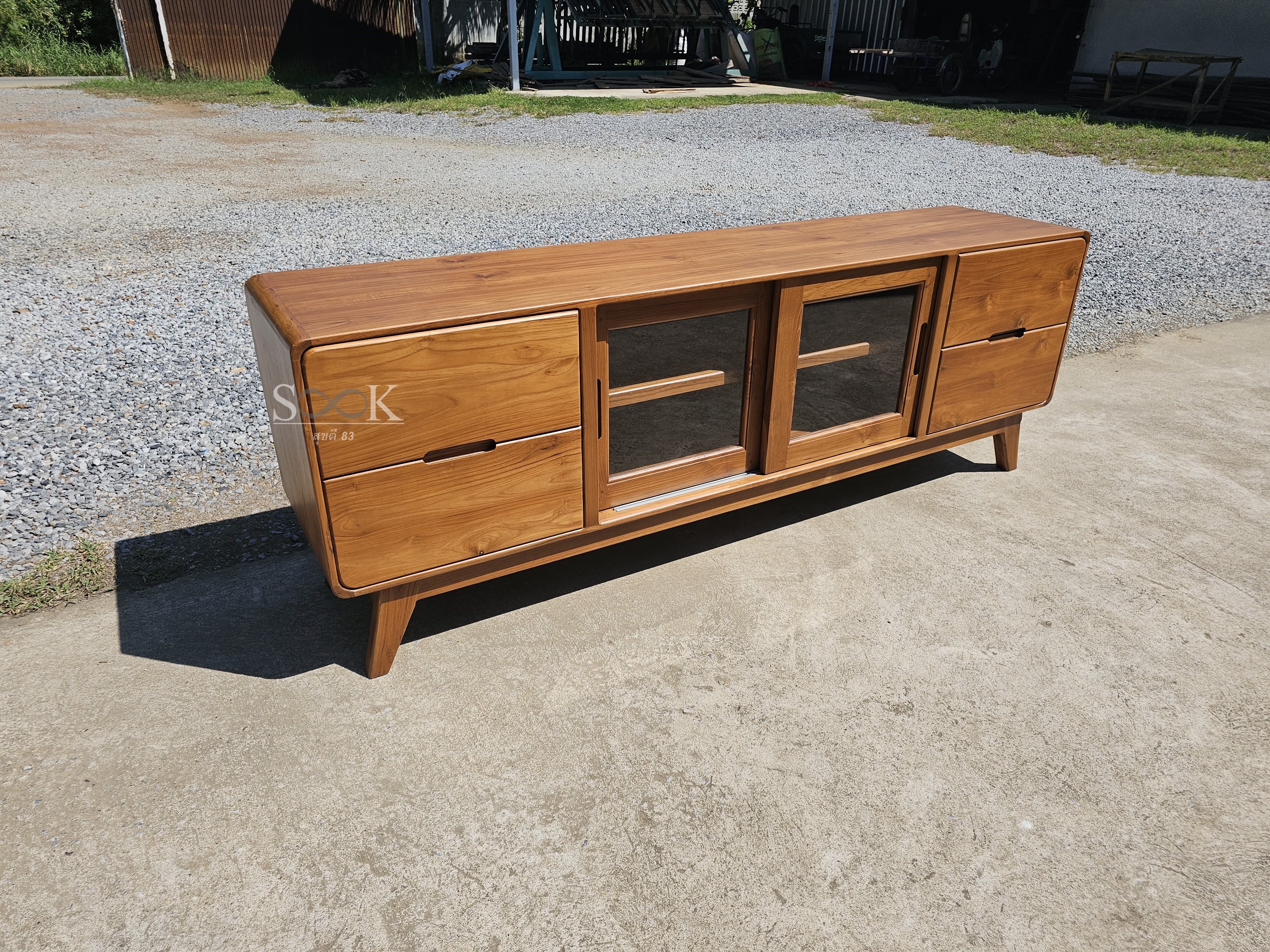 ตู้ไซด์บอร์ดเก็บของวางทีวี