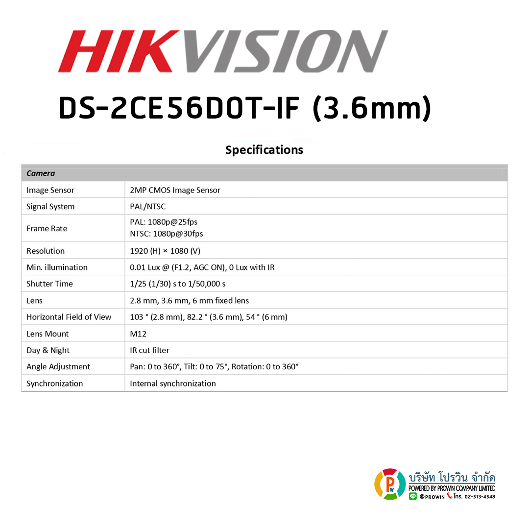 HIKVISION DS-2CE56D0T-IF