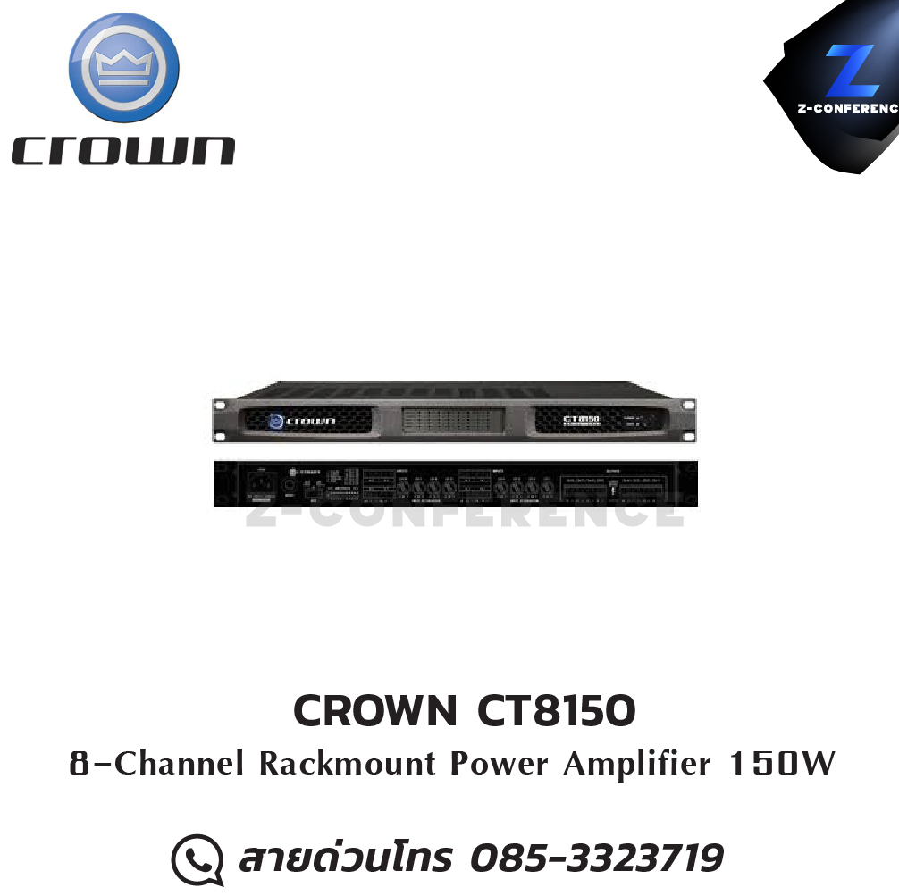 CROWN CT8150 Power Amplifier 8ch. 150W , แอมป์ , amplifier, power amp, power amplifier
