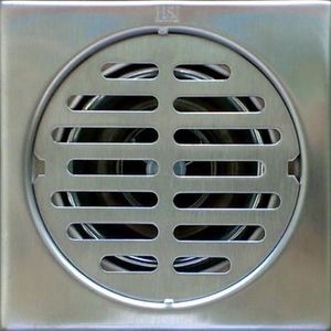 ตะแกรงกันกลิ่นแบบไม่ใช้น้ำ (HSJ AUTO-CLOSE STAINLESS STEEL FLOOR DRAIN) แบบสี่เหลี่ยม ขนาด 2 นิ้ว